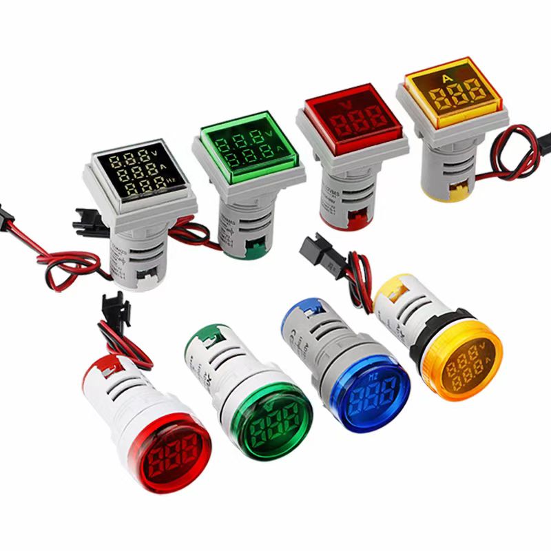 22 mm mini voltmeeter /ampermeeter /hertz -arvesti LED -digitaalse indikaatori tuli