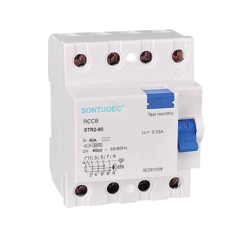 4p 63a /30mA RCD vahelduvvoolu tüüp