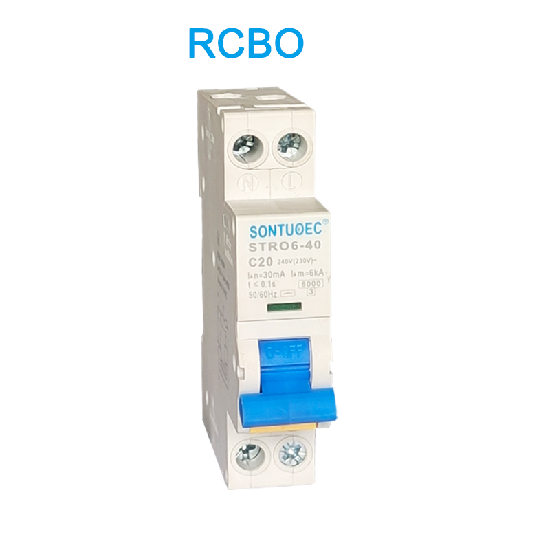 STRO6-40 kaitselüliti DIN Raudtüübi paigaldamine RCBO