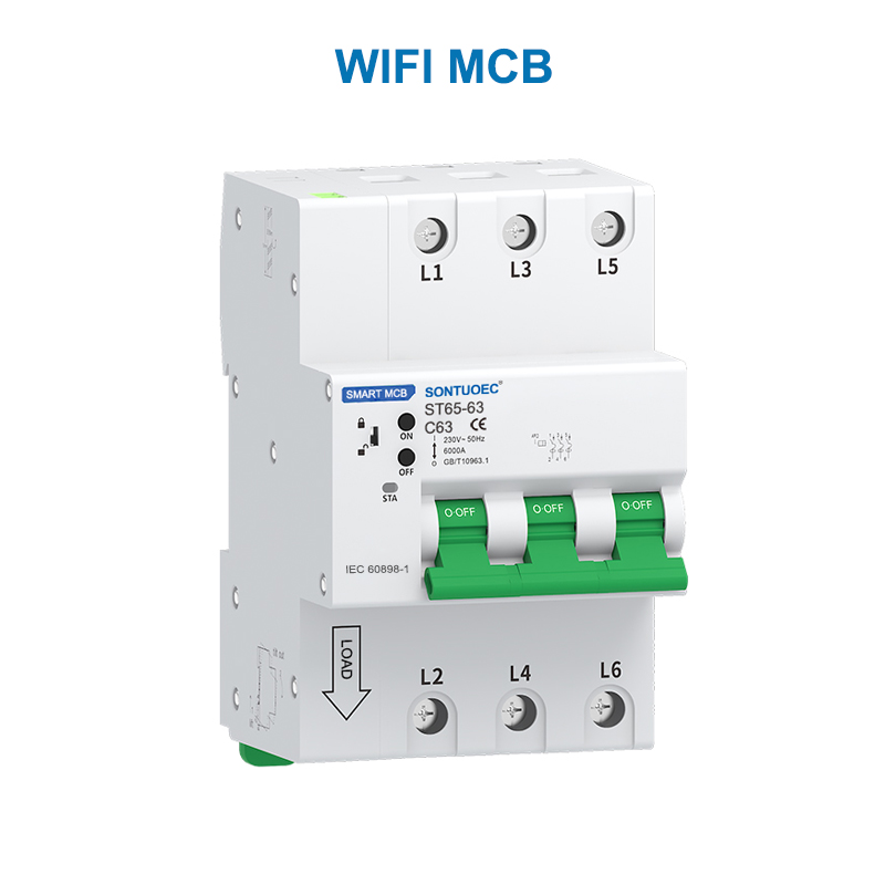 Wifi RS485 multifunktsionaalne IoT intelligentne MCB RCBO intelligentne mikrokaitselüliti