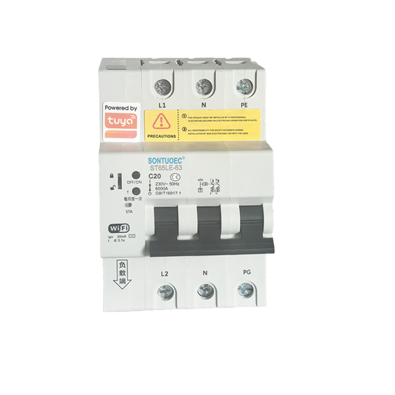 WiFi ST65LE-63wf2 seeria multifunktsionaalne IoT intelligentne RCBO intelligentne kaitselüliti